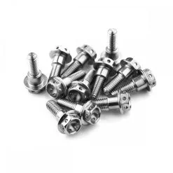 Stainless Steel Suzuki / Yamaha Front Disc Rotor Bolt- S/Steel M6 Race Spec - Set of 12