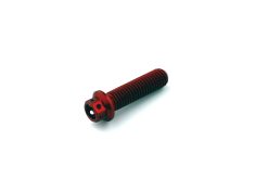 Aluminium Race Flanged Hex Extra Small Head Bolt M8 x 1.25mm x 30mm Red