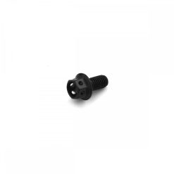 Aluminium Race Flanged Hex Head Bolts M5 x 0.8mm x 10mm Black