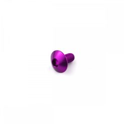 Aluminium Dome Head Bolt M5 x 0.8mm x 10mm Violet