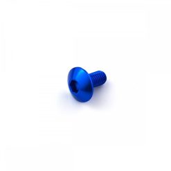 Aluminium Dome Head Bolt M5 x 0.8mm x 10mm Blue
