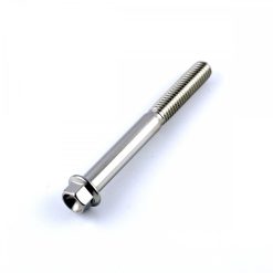Stainless Steel Flanged Hex Extra Small Head Bolt M6 x 1.0mm  x 55mm