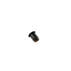Black Rubber Nut with brass Insert M6 x 16