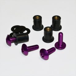 Kawasaki Z H2 2020+ Aluminium Screen Bolt Kit Violet