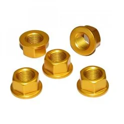 Honda CBR500 RA 2018 Aluminium Rear Sprocket Nut Kit - Gold