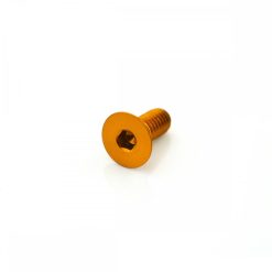 Aluminium Countersunk Bolt M4 x 0.7mm x 10mm Orange
