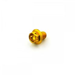 Aluminium Race Flanged Hex Head Bolts M5 x 0.8mm x 10mm - Gold