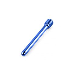 Titanium Nissin Caliper Pad Pin M10 x 1.0mm 64mm overall length 6mm Shank with R Clip hole - Blue