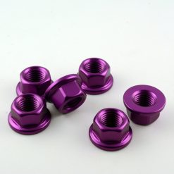 Honda CBR1000RR Fireblade 04-05 Aluminium Rear Sprocket Nut Kit X6 - Violet