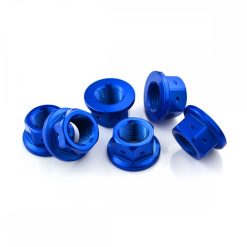 Kawasaki Z H2 2020+ Aluminium Sprocket Nut Kit Drilled for Lockwire Blue