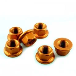 Kawasaki Z H2 2020+ Aluminium Sprocket Nut Kit Orange