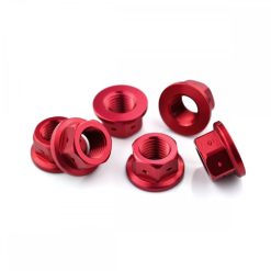 Kawasaki Z H2 2020+ Aluminium Sprocket Nut Kit Drilled for Lockwire Red
