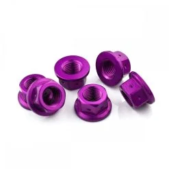 Kawasaki Ninja 250SL 15-17 Aluminium Sprocket Nuts Kit Drilled Violet