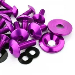 Kawasaki Ninja 250SL 15-17 Aluminium Fairing Bolt Kit Violet