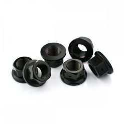 Kawasaki Z H2 2020+ Aluminium Sprocket Nut Kit Drilled for Lockwire Black