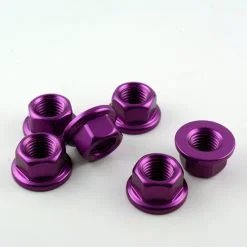 Kawasaki NINJA 300 12+ Aluminium Rear Sprocket Nut Kit X6 - Violet