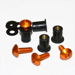 Kawasaki Z H2 2020+ Aluminium Screen Bolt Kit Orange