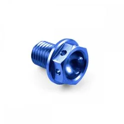 Titanium Sump Plug Race M12 x 1.5mm x 15mm Blue