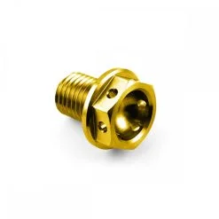 Titanium Sump Plug Race M12 x 1.5mm x 15mm Gold