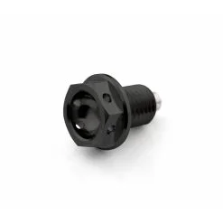 Titanium Sump Plug Race Magnetic M12 x 1.5mm x 15mm Black