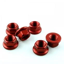 Kawasaki Z H2 2020+ Aluminium Sprocket Nut Kit Red