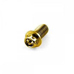 Titanium Race Drilled Hex XS Head Bolt M8 x 1.25mm x 15mm Gold