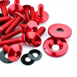 Kawasaki Ninja 250SL 15-17 Aluminium Fairing Bolt Kit Red
