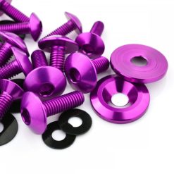 Kawasaki ZX6R 636 19-20 Aluminium Bodywork Bolt Kit Violet
