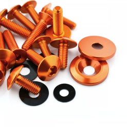 Kawasaki Ninja 250SL 15-17 Aluminium Fairing Bolt Kit Orange