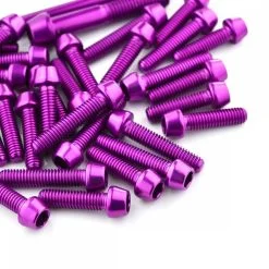 Kawasaki ZX6R 636 19 20 Aluminium Socket Cap Engine Kit - Violet