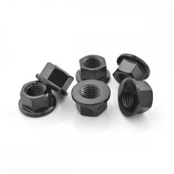 Titanium Sprocket Nuts M10 x (1.25mm) (Pack of 6) Black