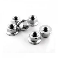 Kawasaki Z H2 2020+ Aluminium Sprocket Nut Kit Silver