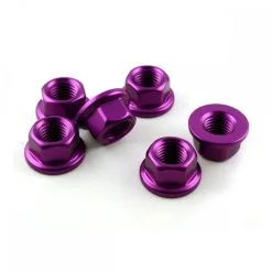 Kawasaki Z1000 17+ Aluminium Rear Sprocket Nut Kit Violet