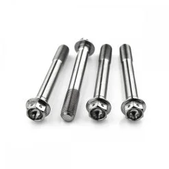 Kawasaki ZX10R E8F-E9FA NINJA 08-09 Titanium Race Drilled Front Caliper Bolt Kit