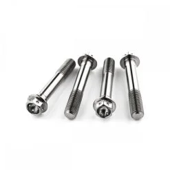 Kawasaki ZX636 B1-B2 NINJA 03-04 Stainless Race Drilled Front Caliper Bolt Kit