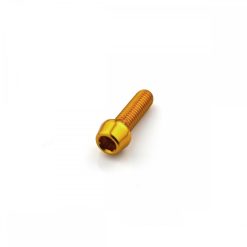 Aluminium Tapered Socket Cap Bolt M5 x 0.8mm x 12mm - Gold