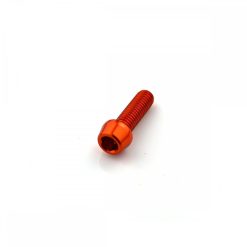 Aluminium Tapered Socket Cap Bolt M5 x 0.8mm x 12mm Orange