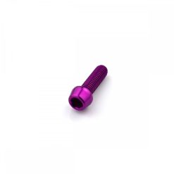 Aluminium Tapered Socket Cap Bolt M5 x 0.8mm x 12mm Violet