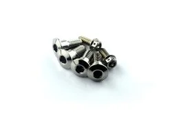 Kawasaki ZZR1400 18+ Stainless Hex Rider Footrest Bolt Kit shiny silver bolts